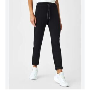 Spanx AirEssentials Tapered Pant Black L Jogger Loungewear Travel chic comfort